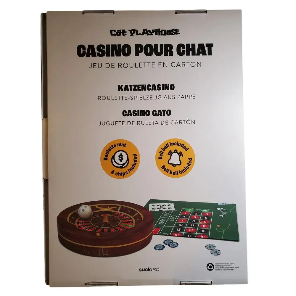 Cat Casino - Cardboard Roulette Table Cat Toy